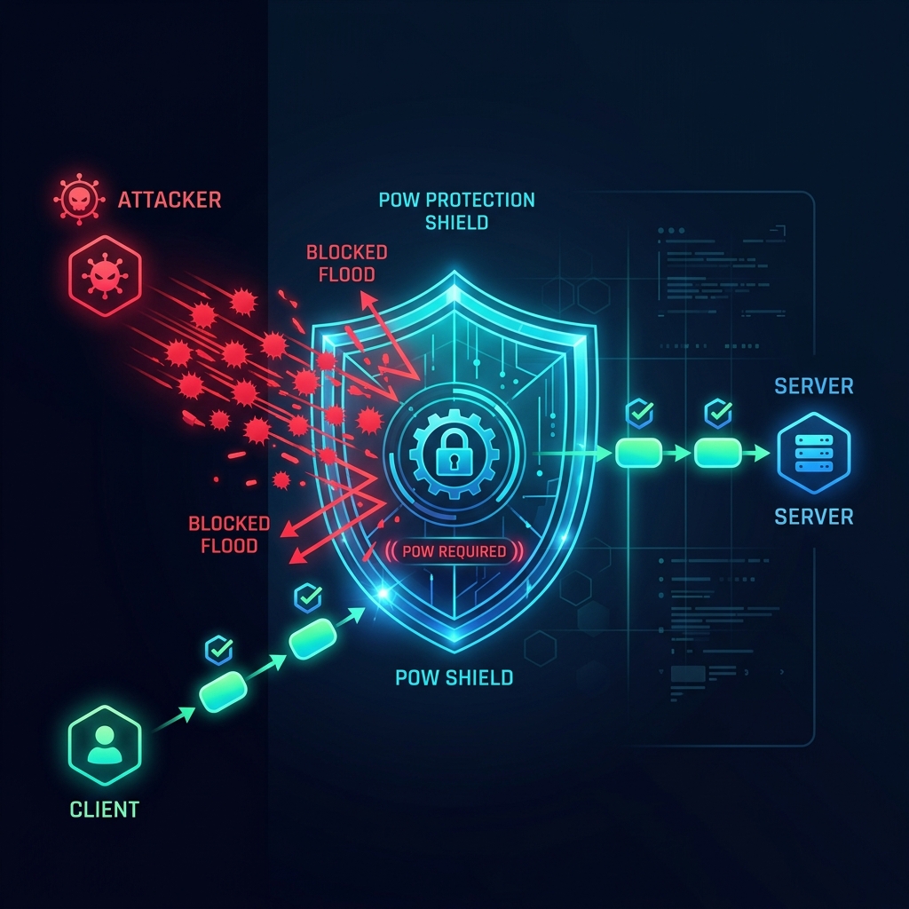 Proof-of-Work DoS Protection Concept